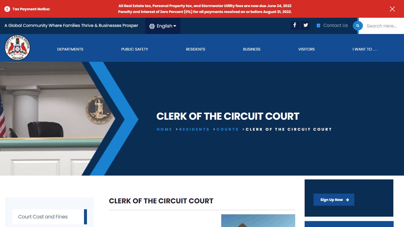 Clerk of the Circuit Court - Prince George County, Virginia