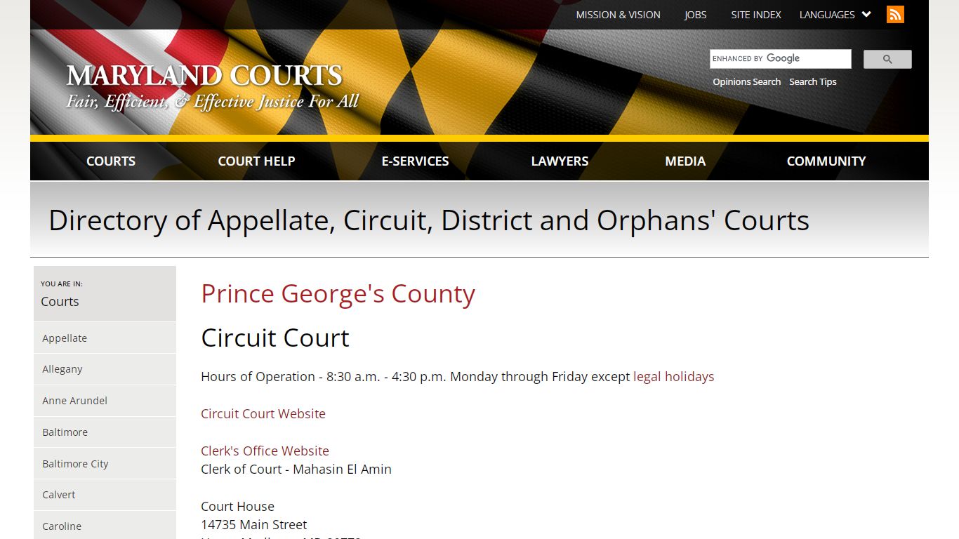 Prince George's County | Maryland Courts